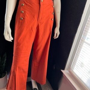 St. John's Bay Orange Wide Leg Pants